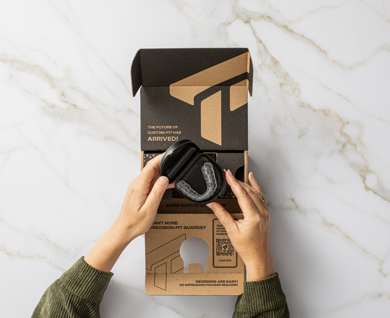 TRUFIT custom night guard customer testimonial – 5-star review for teeth grinding protection