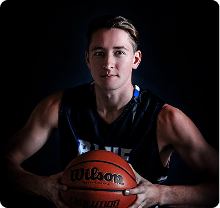 Basketball player wearing TRUFIT mouthguard