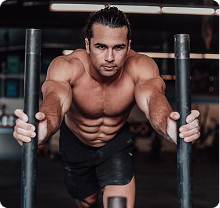 Functional fitness athlete wearing TRUFIT mouthguard