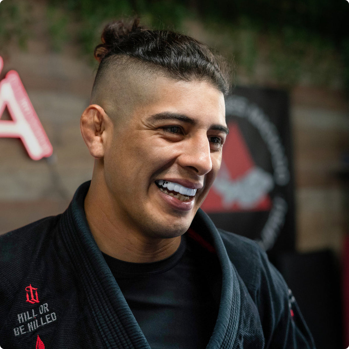 BJJ athlete with a TRUFIT mouthguard