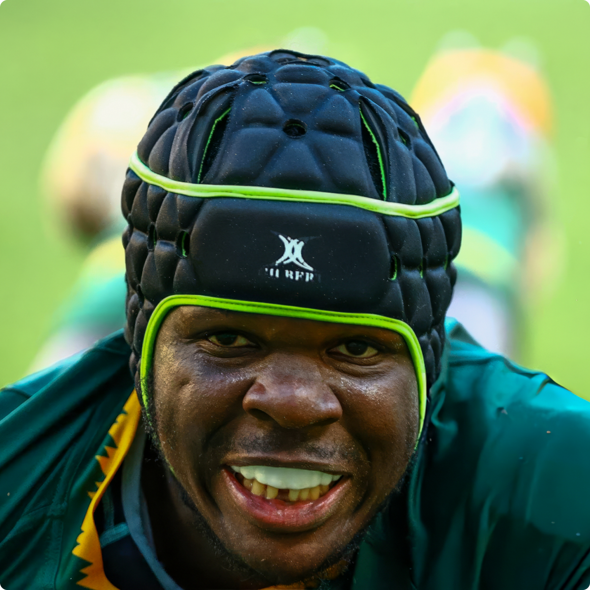 Rugby athlete with a TRUFIT mouthguard