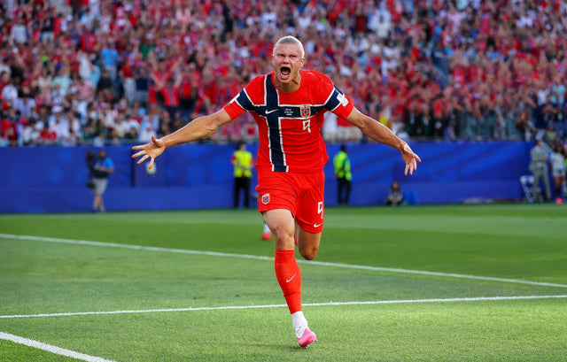 Professional soccer player celebrating during a match