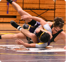 Wrestler wearing TRUFIT mouthguard